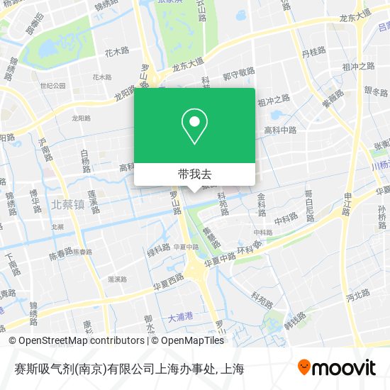 赛斯吸气剂(南京)有限公司上海办事处地图