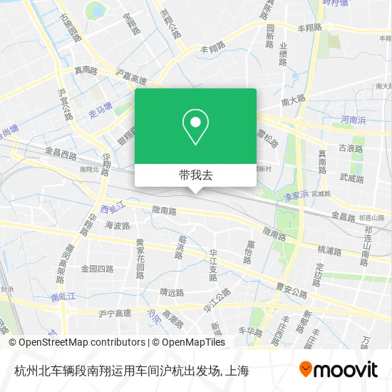杭州北车辆段南翔运用车间沪杭出发场地图