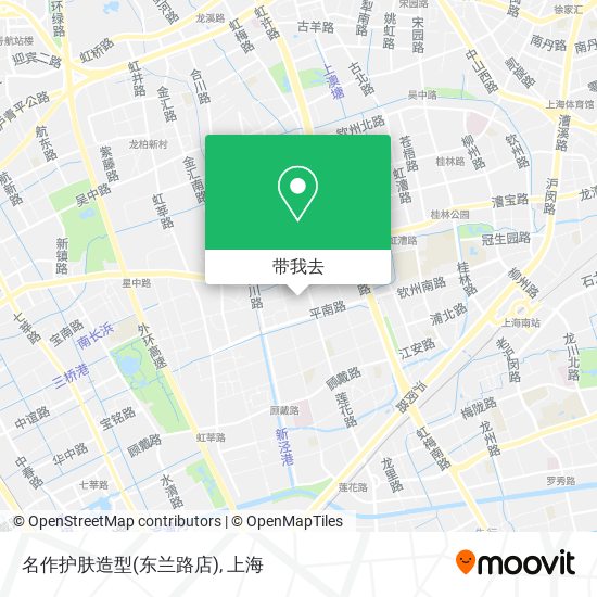 名作护肤造型(东兰路店)地图