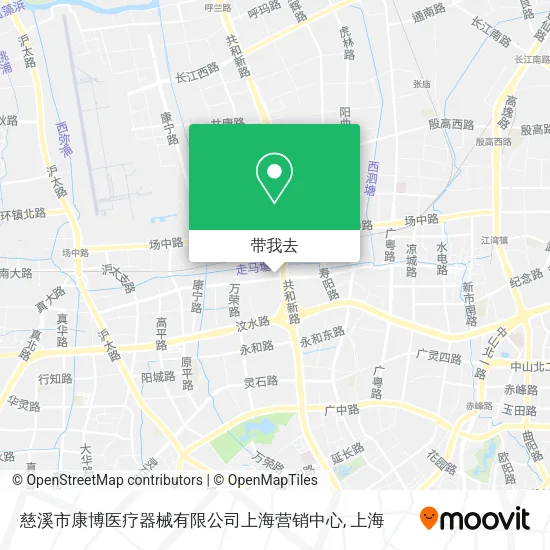 慈溪市康博医疗器械有限公司上海营销中心地图