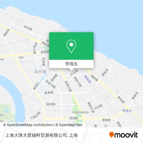 上海大珠大景辅料贸易有限公司地图