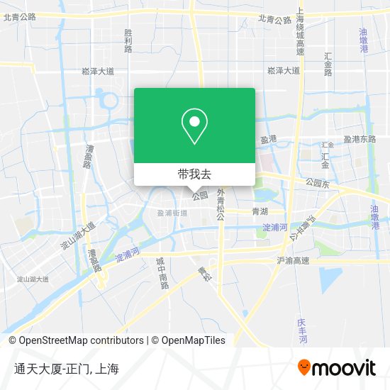 通天大厦-正门地图