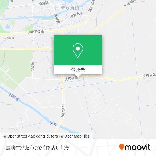 嘉购生活超市(沈砖路店)地图