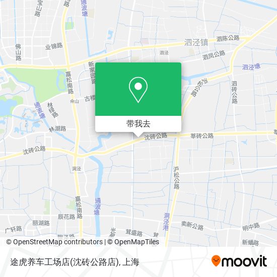 途虎养车工场店(沈砖公路店)地图