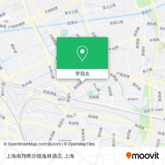 上海南翔希尔顿逸林酒店地图