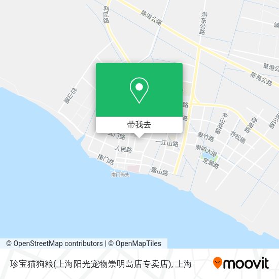 珍宝猫狗粮(上海阳光宠物崇明岛店专卖店)地图