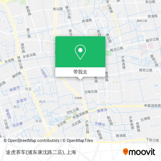 途虎养车(浦东康沈路二店)地图