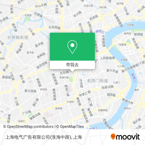 上海电气广告有限公司(淮海中路)地图