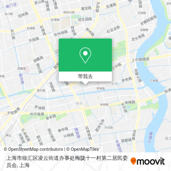 上海市徐汇区凌云街道办事处梅陇十一村第二居民委员会地图