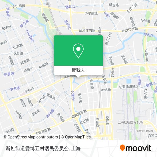 新虹街道爱博五村居民委员会地图