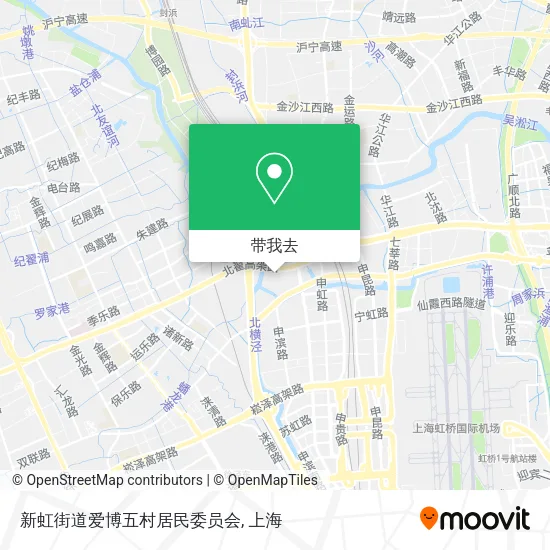 新虹街道爱博五村居民委员会地图