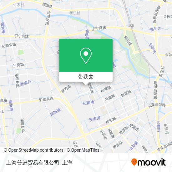 上海普进贸易有限公司地图