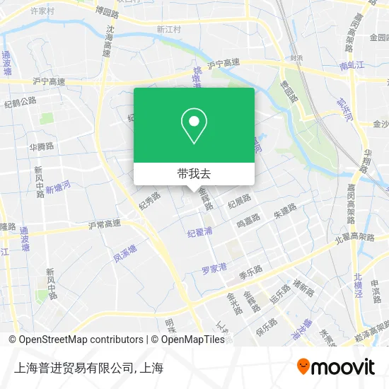 上海普进贸易有限公司地图