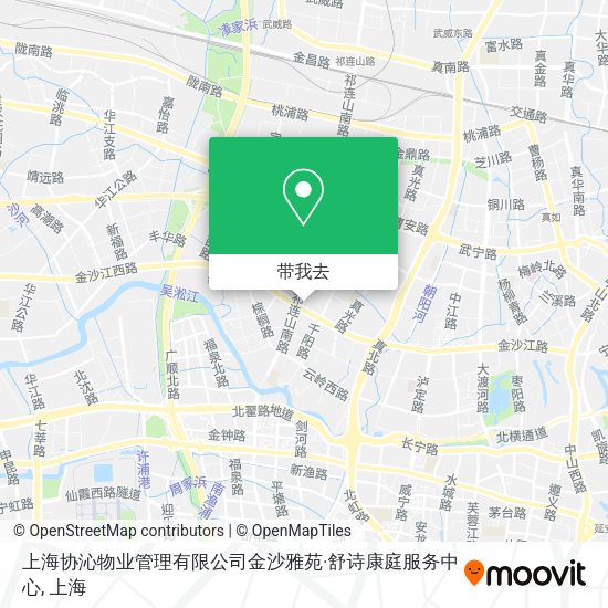 上海协沁物业管理有限公司金沙雅苑·舒诗康庭服务中心地图