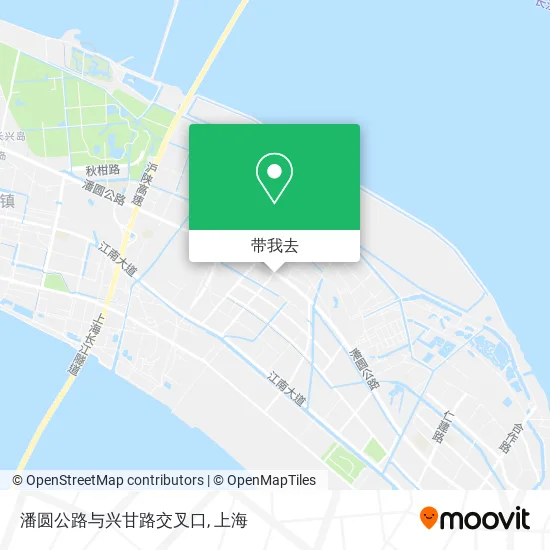 潘圆公路与兴甘路交叉口地图