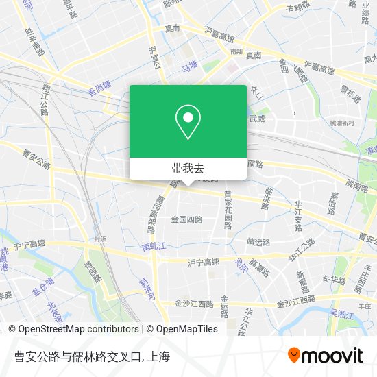 曹安公路与儒林路交叉口地图