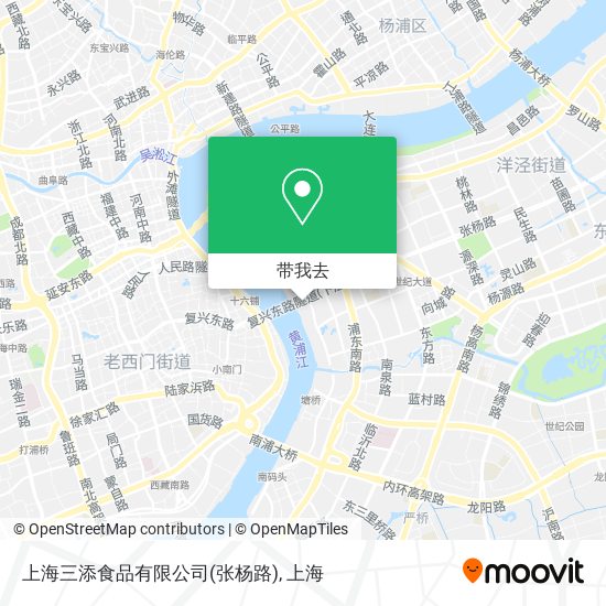 上海三添食品有限公司(张杨路)地图