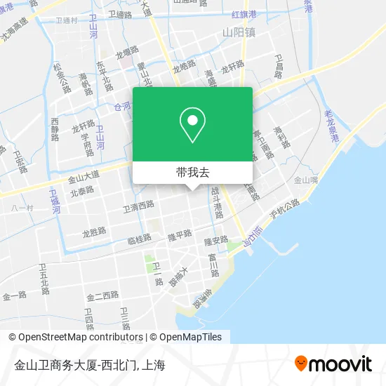 金山卫商务大厦-西北门地图
