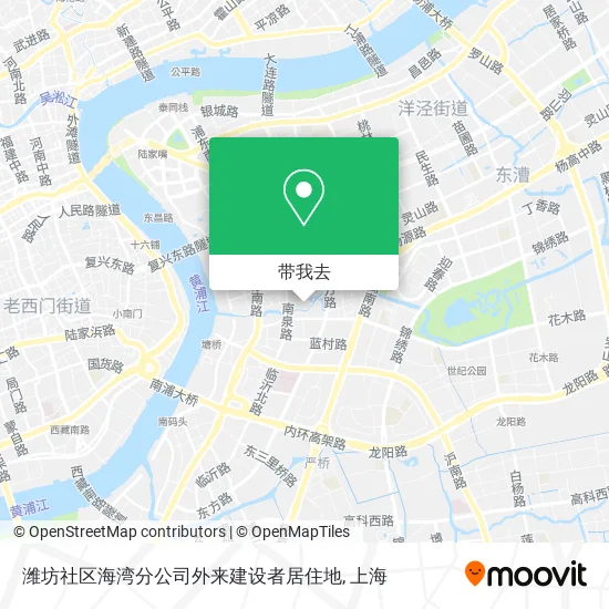 潍坊社区海湾分公司外来建设者居住地地图