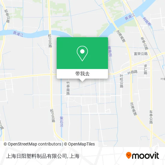 上海日阳塑料制品有限公司地图