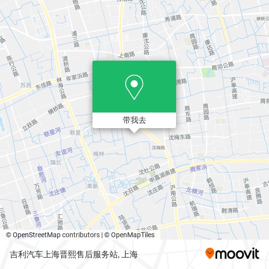 吉利汽车上海晋熙售后服务站地图