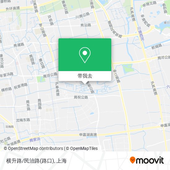 横升路/民治路(路口)地图