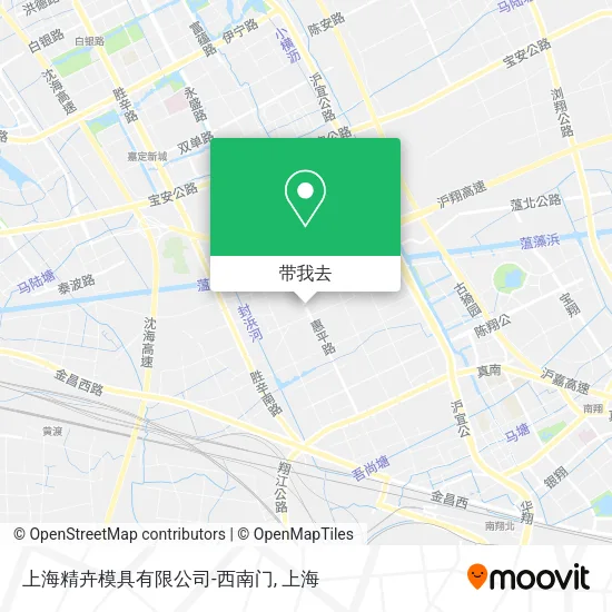 上海精卉模具有限公司-西南门地图