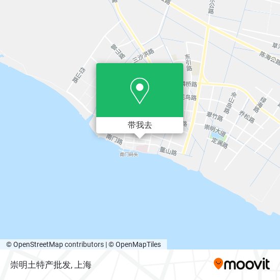 崇明土特产批发地图