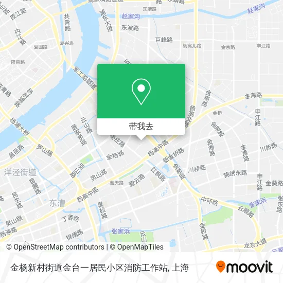 金杨新村街道金台一居民小区消防工作站地图