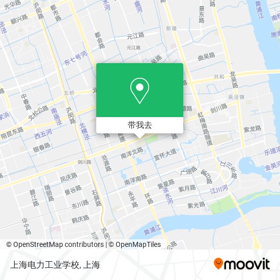 上海电力工业学校地图