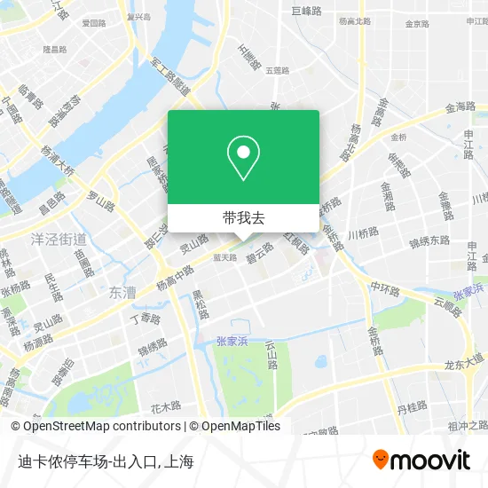 迪卡侬停车场-出入口地图
