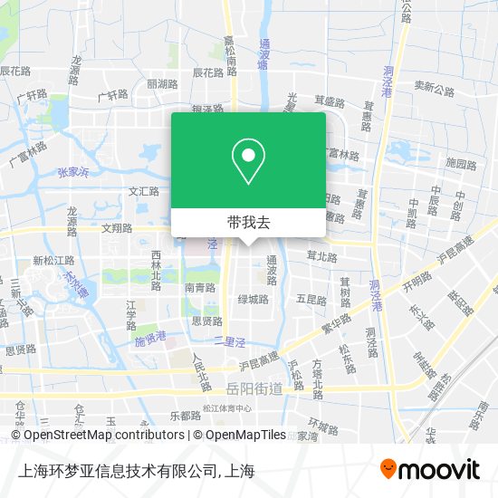 上海环梦亚信息技术有限公司地图