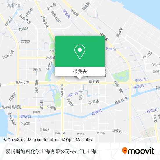爱博斯迪科化学上海有限公司-东1门地图