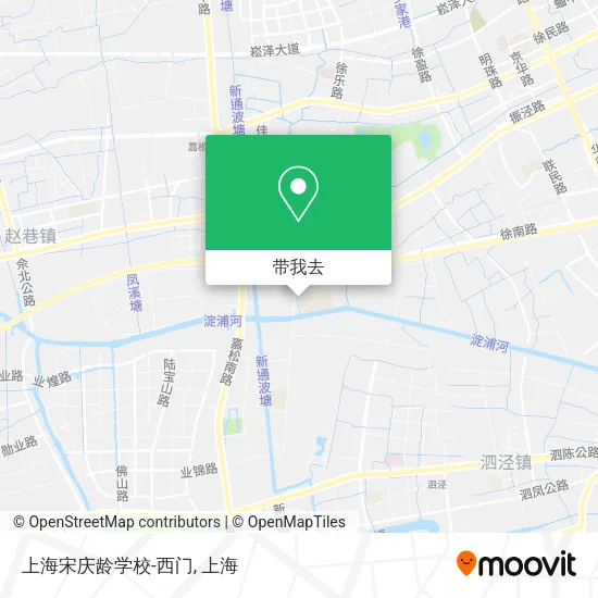 上海宋庆龄学校-西门地图