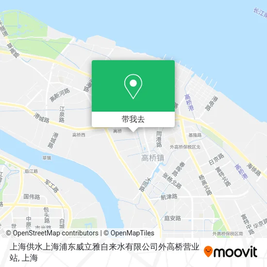 上海供水上海浦东威立雅自来水有限公司外高桥营业站地图