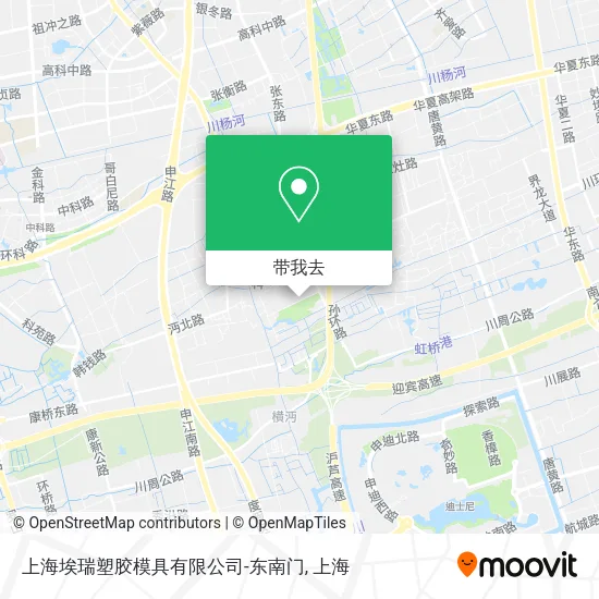 上海埃瑞塑胶模具有限公司-东南门地图