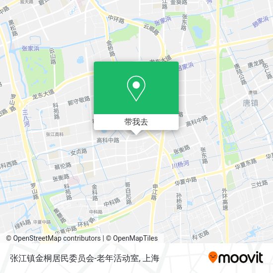 张江镇金桐居民委员会-老年活动室地图