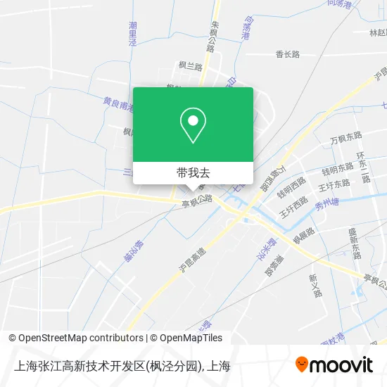 上海张江高新技术开发区(枫泾分园)地图