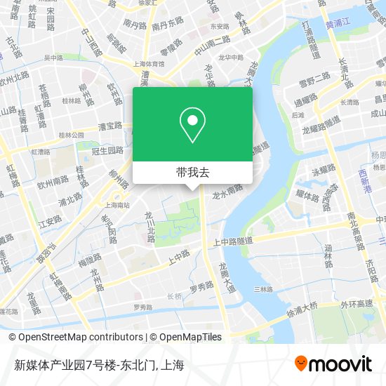 新媒体产业园7号楼-东北门地图
