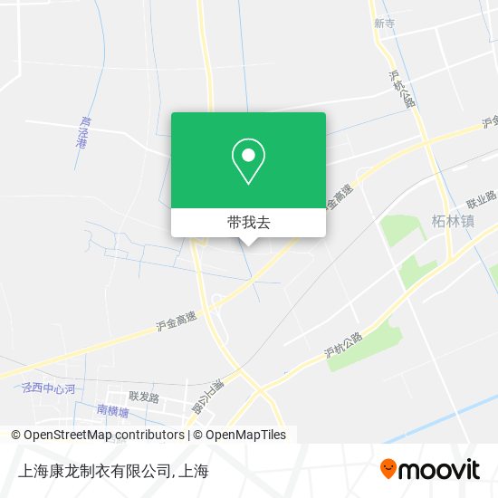 上海康龙制衣有限公司地图