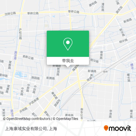 上海康域实业有限公司地图