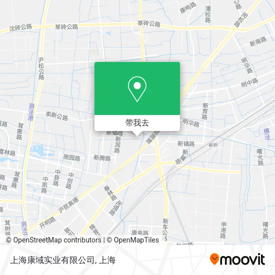 上海康域实业有限公司地图