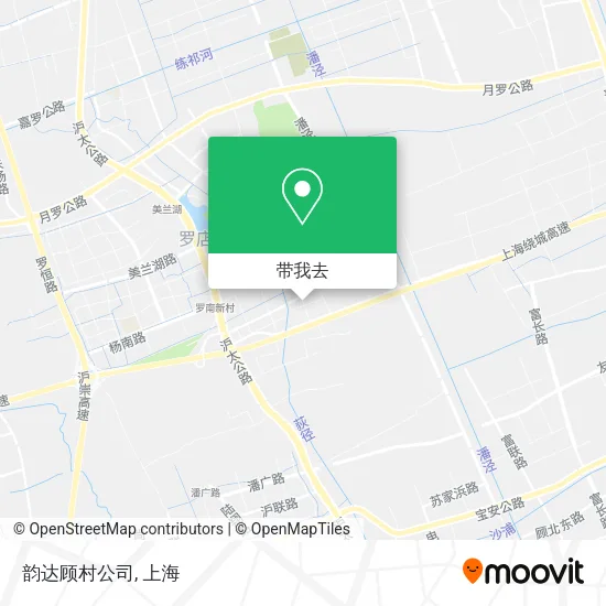 韵达顾村公司地图