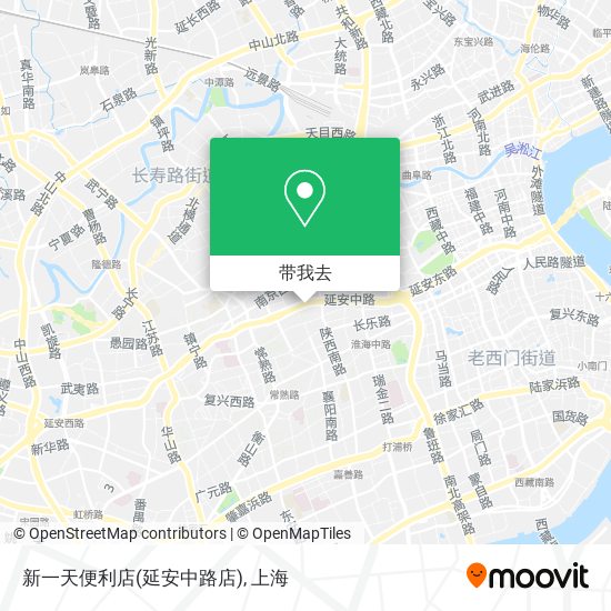 新一天便利店(延安中路店)地图