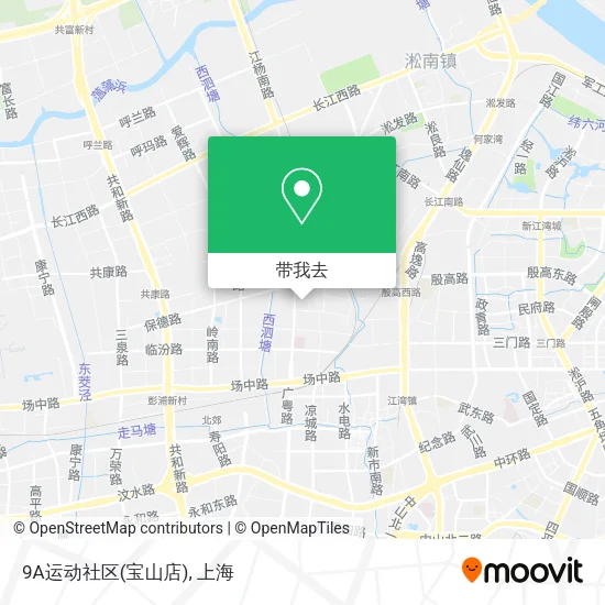 9A运动社区(宝山店)地图