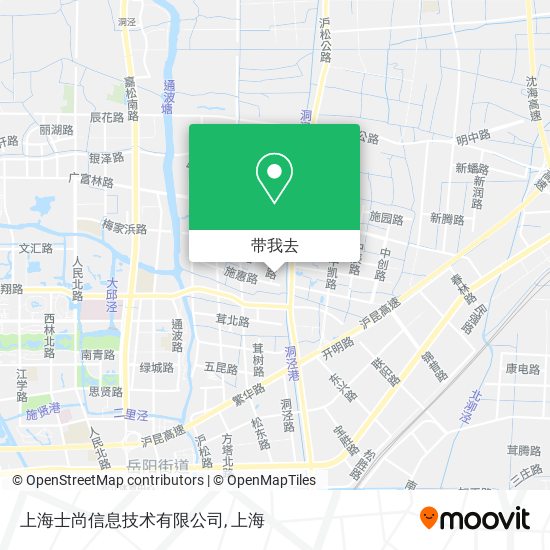 上海士尚信息技术有限公司地图