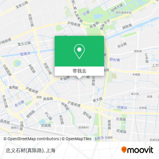 忠义石材(真陈路)地图