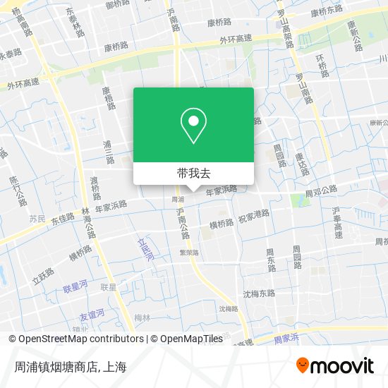 周浦镇烟塘商店地图