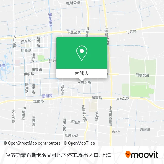 富客斯豪布斯卡名品村地下停车场-出入口地图