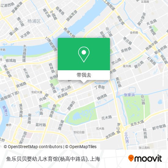 鱼乐贝贝婴幼儿水育馆(杨高中路店)地图